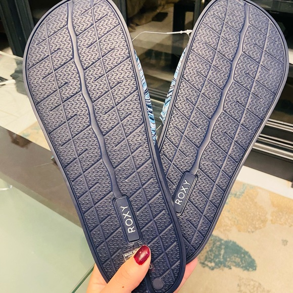 Navy Roxy Sandals - Picture 7 of 7